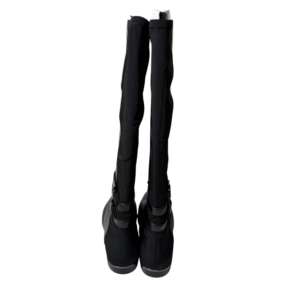 White House Black Market Alexa Tall Boot High Zip Leather Riding Womens 7.5 - Picture 3 of 10